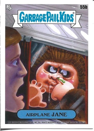 Brand New 2021 Topps Garbage Pail Kids Airplane Jane Sticker From the Go On Vacation Set