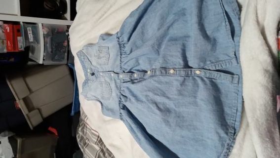 Girl jean dress by Oshkosh size 6 - 6X