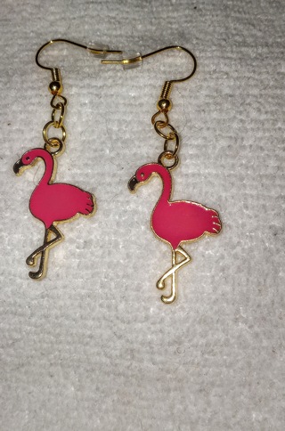 Flamingo earrings