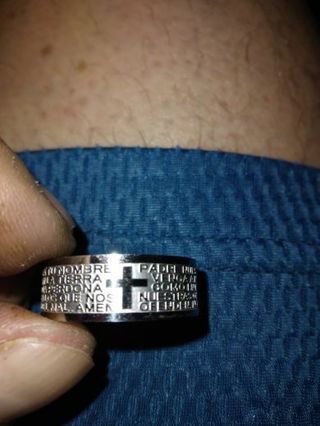 Lord's Prayer Ring (Spanish) Size-10