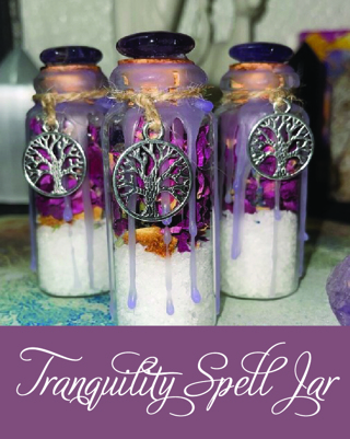 HANDMADE Tranquility Mini Spell Jar ~ Perfect for times of stress & anxiety