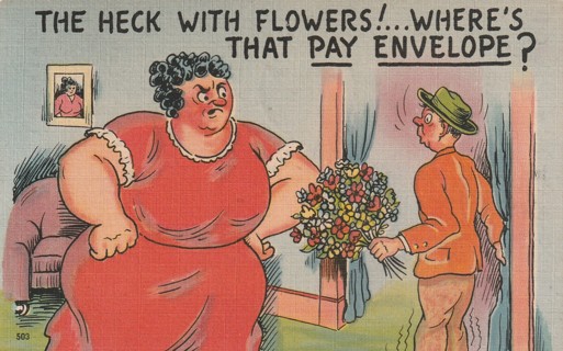 Vintage Used Postcard: 1949 Where's That Pay Envelope?