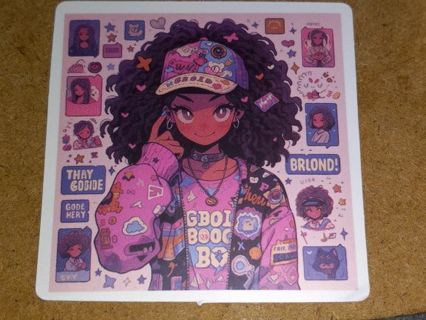 Anime Cute one big new vinyl sticker no refunds regular mail only Very nice