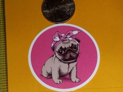 Dog Cute one new vinyl lap top stickers no refunds regular mail only