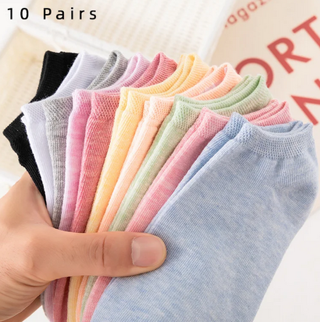 Colored Cotton WOMEN'S Short Socks