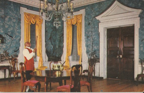 Vintage Unused Postcard: GIN: Supper Room, Governor's Palace, Williamsburg, VA