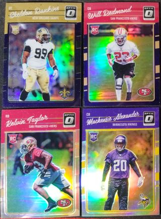 2016 Optic 4 Rookie Cards - Rankins, Redmond, Alexander, Taylor