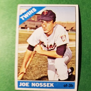 1966 - TOPPS BASEBALL CARD NO. 22 - JOE NOSSEK - TWINS