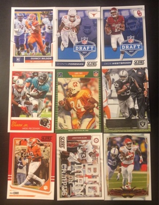 9 football cards 