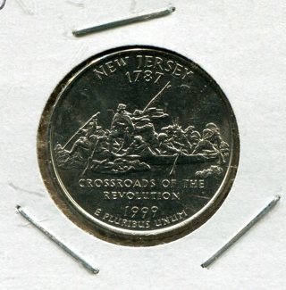 1999 P New Jersey State Quarter-B.U.