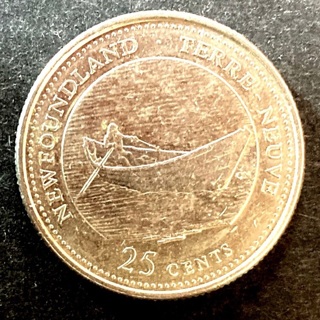 Newfoundland, Canada 25 cent coin 1992 
