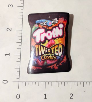 Trolli Twisted Funny Snack Vinyl Decal Sticker -Laptop - Scrapbook - Craft