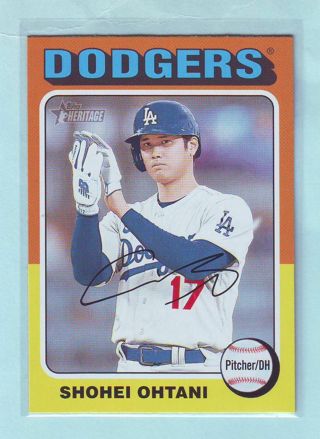 2024 Topps Heritage Shohei Ohtani Baseball Card # 371 Dodgers
