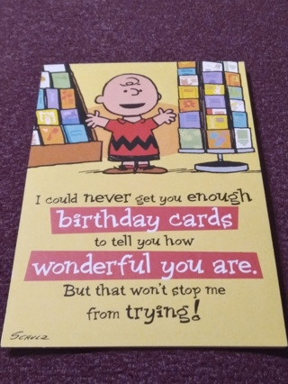 PEANUTS BIRTHDAY CARD - WONDERFUL