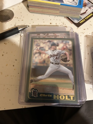 2001 topps update chrome chris holt