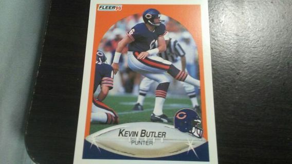 1990 FLEER KEVIN BUTLER CHICAGO BEARS FOOTBALL CARD# 289