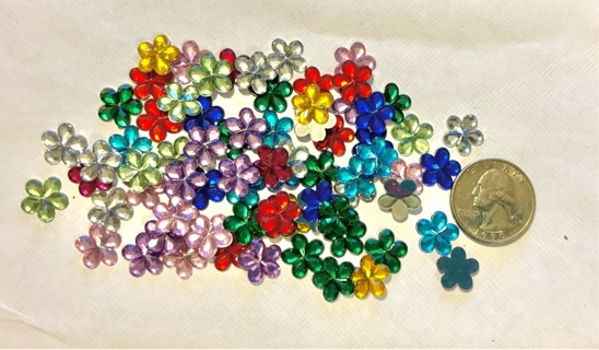 New, Flower Flat Backs Lot