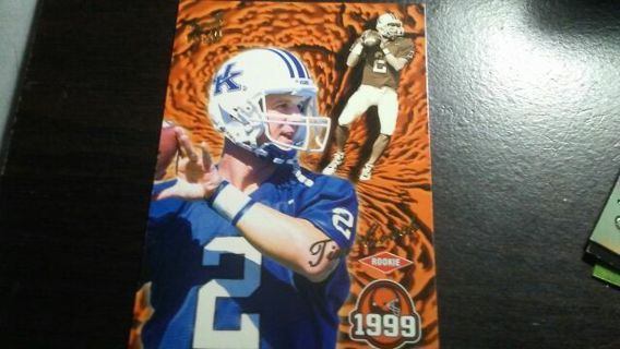 1999 PACIFIC AURORA TIM COUCH ROOKIE UNIVERSITY OF KENTUCKY FOOTBALL CARD# 36