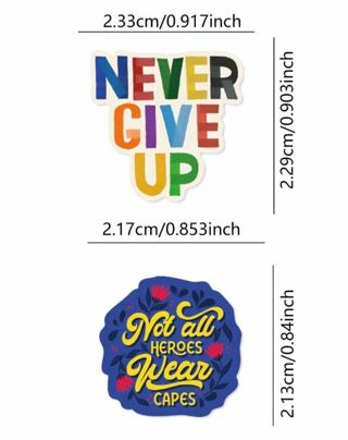 ↗️NEW⭕(10) 1" INSPIRATIONAL SAYINGS STICKERS!!⭕(SET 5 of 5)