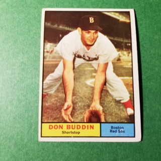 1961 - TOPPS EXMT - NRMT BASEBALL - CARD NO. 99 - DON BUDDIN - RED SOX