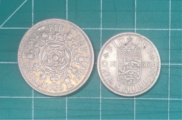 FREE: 1966 British Two Shillings and One Shilling Coins