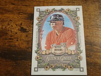 2020 Allen and ginter Rafael Devers rip card #'d74/99 ALREADY RIPPED!!!