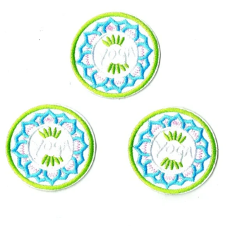 NEW 3-PACK YOGA PATCHES IRON ON BADGES APPLIQUES