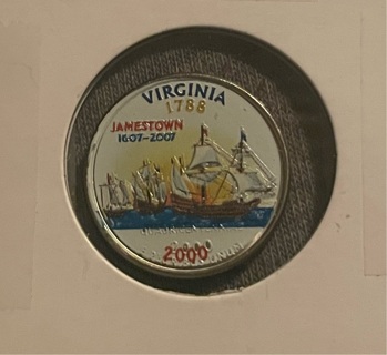 2000-P Virginia Colorized State Quarter