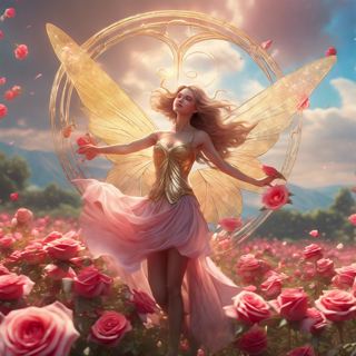 Listia Digital Collectible: Rose Fairy Angel