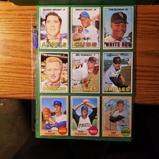 9 - LOT 1967/68 TOPPS - LOW TO MID GRADE - BASEBALL CARDS