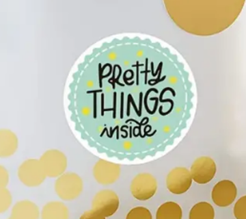 100 Pretty Things Inside Stickers  GIN 100