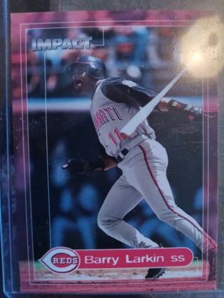 2000 SKYBOX IMPACT BARRY LARKIN CINCINNATI REDS BASEBALL CARD# 8