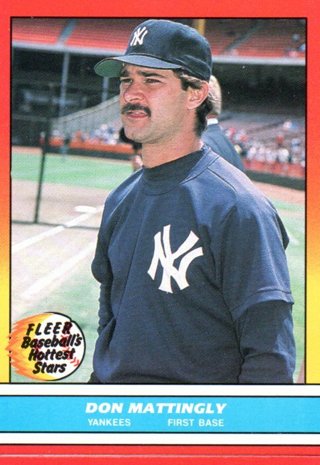 1988 Fleer Don Mattingly Hottest Stars