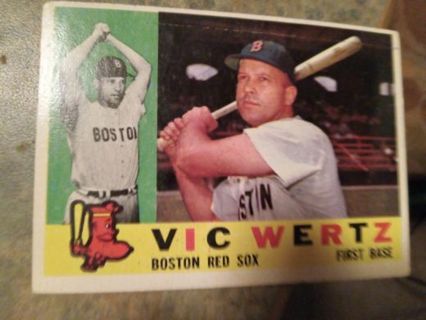 1960 T.C.G. VIC WERTZ BOSTON RED SOX BASEBALL CARD# 111