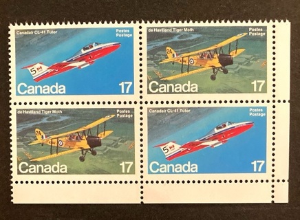 Canada MNH Collectable Stamp Block Planes 