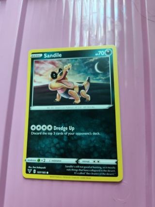 Sandile Pokemon Card