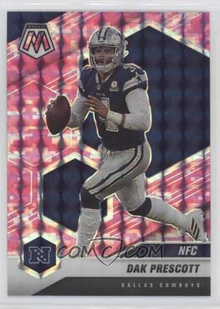 2021 Panini Mosaic - Mosaic Camo Pink Prizm #202 - Variations NFC - Dak Prescott