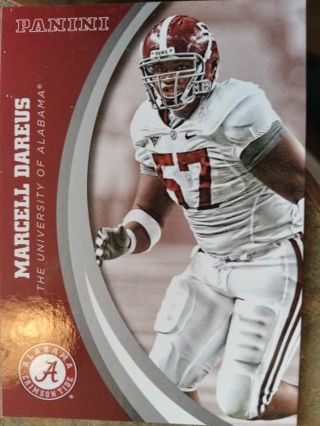 2015 PANINI MARCELL DAREUS ALABAMA CRIMSON TIDE COLLEGE TEAM COLLECTION FOOTBALL CARD# 49