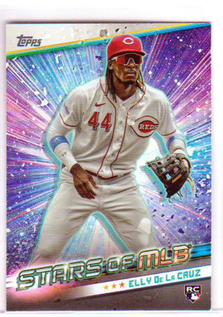 Elly De La Cruz, 2024 Topps STARS OF MLB ROOKIE Card #SMLB-23, Cincinnati Reds, (L6)