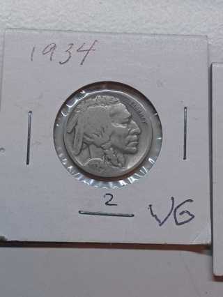 1934 Buffalo Nickel! 38.2