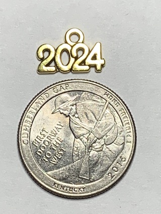 2024 CHARM~#2~ANTIQUE GOLD~FREE SHIPPING!