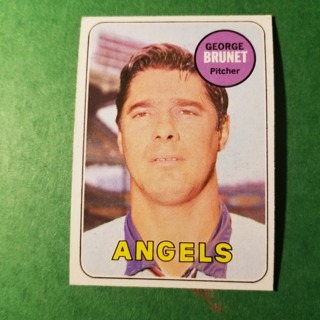 1969 - TOPPS BASEBALL CARD NO. 645 - GEORGE BRUNET - ANGELS