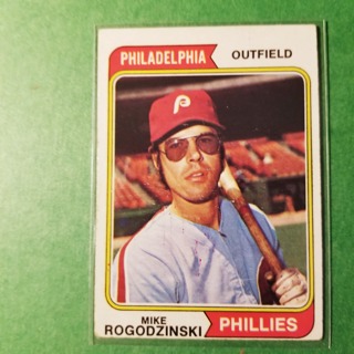 1974 - TOPPS BASEBALL CARD NO. 492 - MIKE ROGODZINSKI - PHILLIES - NRMT+