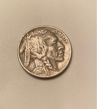 1925 Buffalo nickel