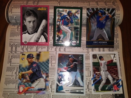 Six Card Baseball Rookie Lot