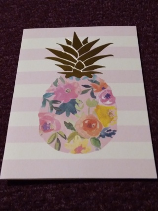 Floral Pineapple Notecard