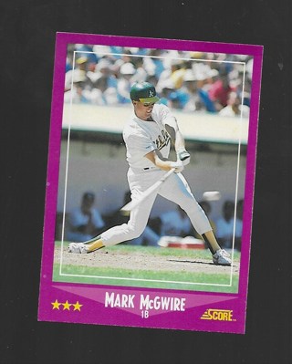 1988 SCORE MARKMCGWIRE #5