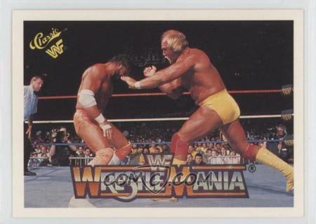 HULK HOGAN RANDY MACHO MAN SAVAGE 1990 CLASSIC WWF TRADING CARD LOT WRESTLEMANIA V