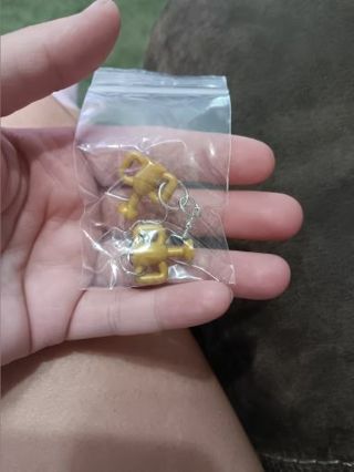 Lego trophy earrings