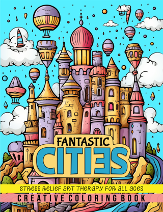 FANTASTIC CITIES - Coloring Book (50 Original Designs)